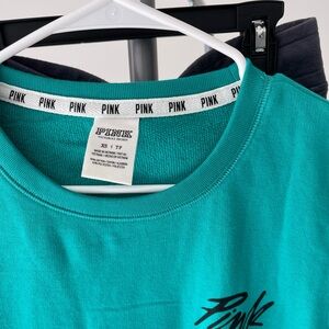 Pink Teal Sweatshirt and pants